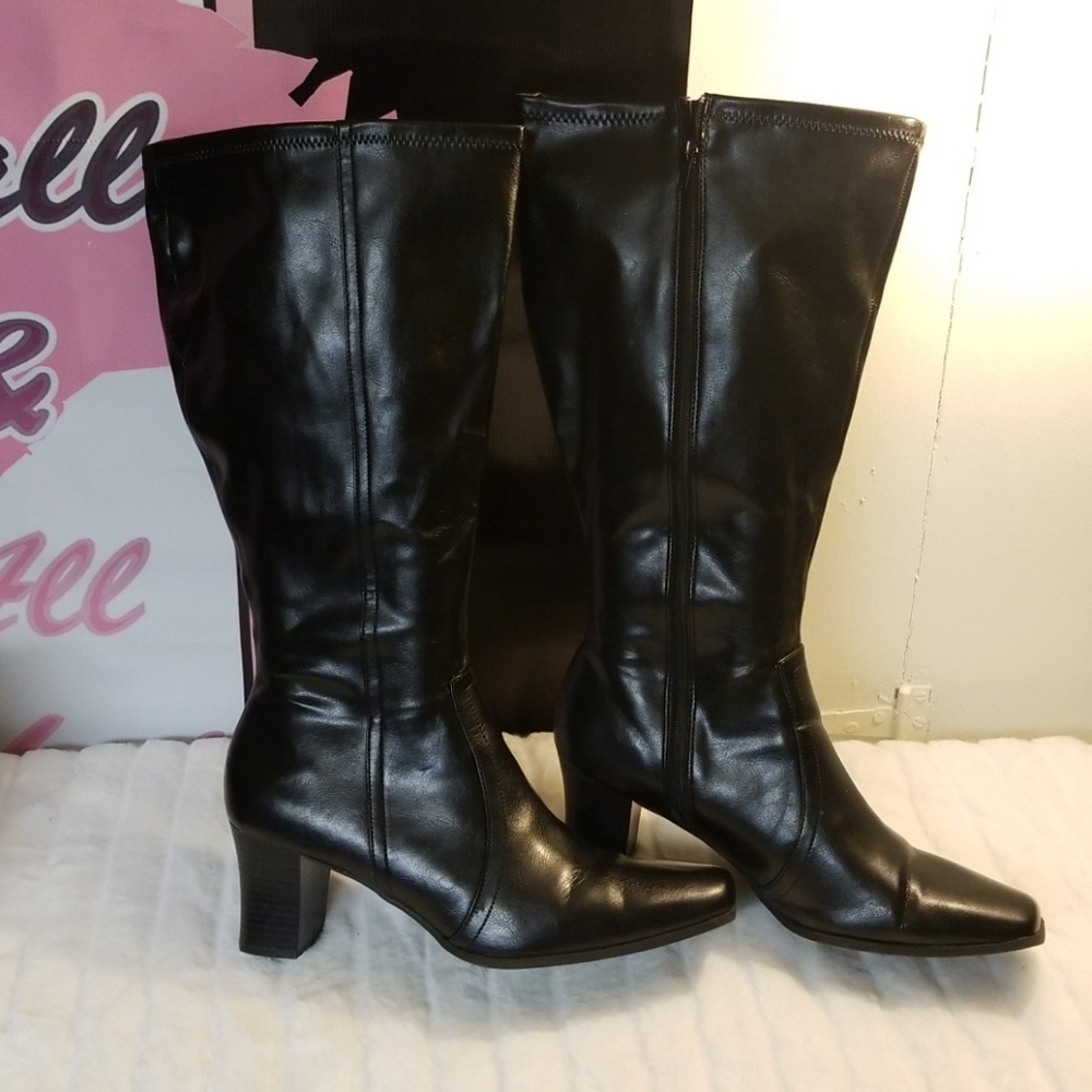 Heeled  Tall boots size 12 W and 13 W
